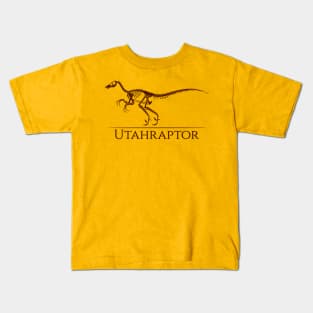 Utahraptor Skeleton Kids T-Shirt